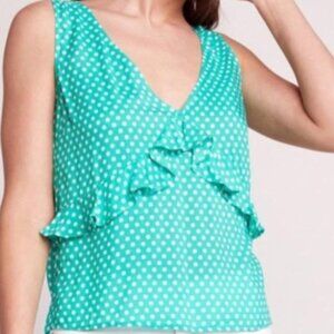 NWT BB Dakota Spotted in Dots Ruffle Tank Top